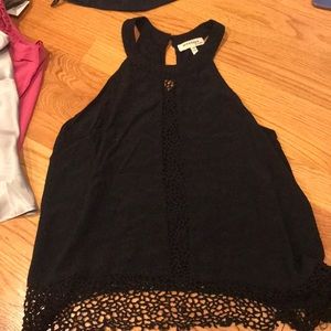 Black tank top
